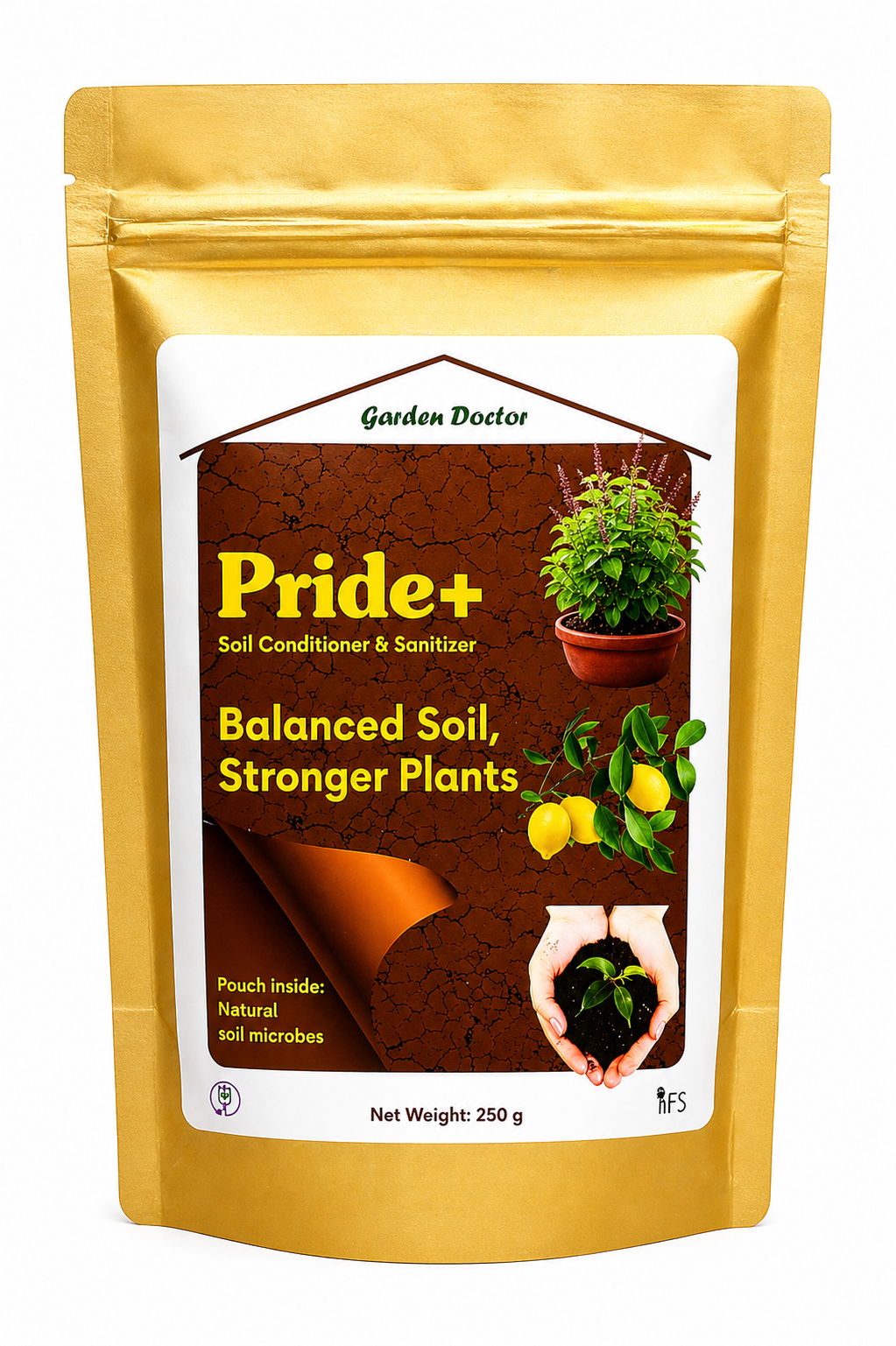 PRIDE+ Organic Soil Conditioner with Microbial Sanitizer | Builds Soil Health | Improves Root Growth, Prevents Root Rot